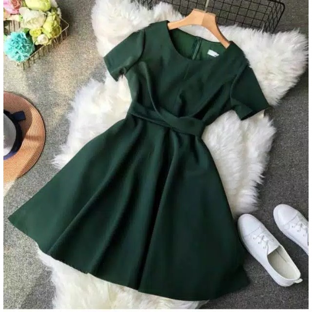 DRESS IRENE / DRESS WANITA BAHAN TEBAL