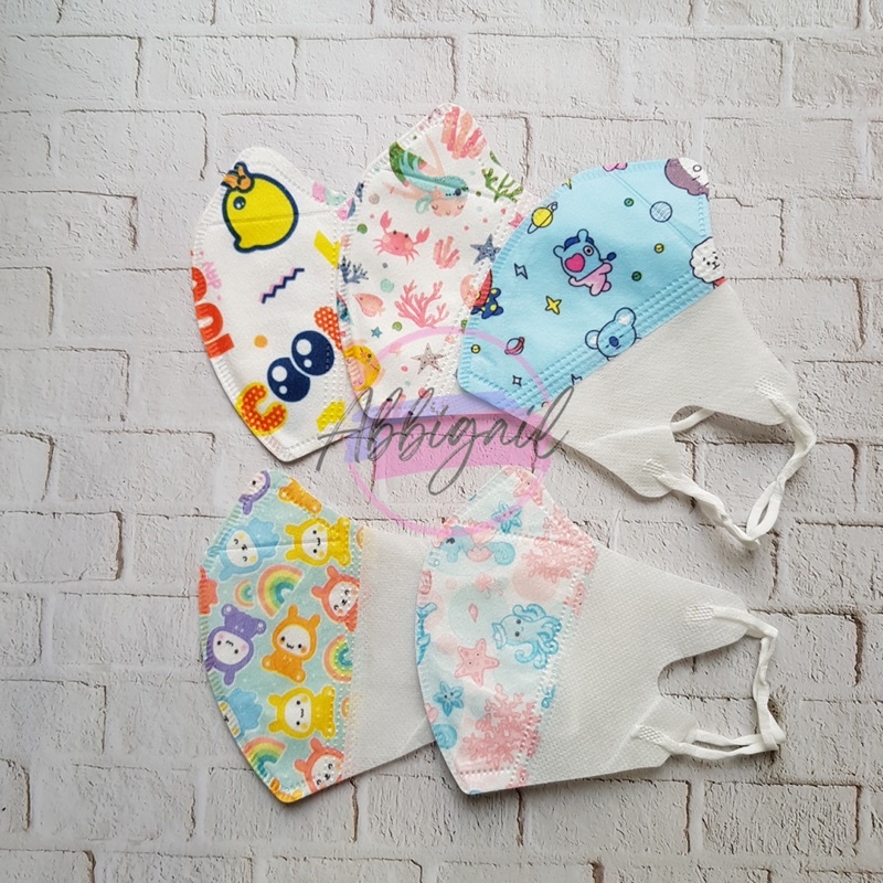 𝘈𝘉𝘎✰ Masker DuckBill Anak Cowo Cewe 3PLY / Masker Duck Bill Mask MIX MOTIF kids isi 50 PCS / MASKER DUCKBILL ANAK MOTIF COWOK CEWEK 1025