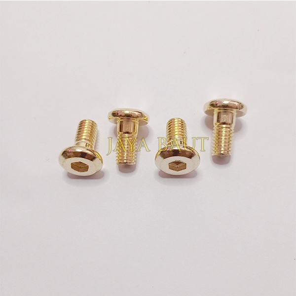 Baut Disc Cakram Yamaha 8x17 Gold  / Baut Piringan Cakram Gold