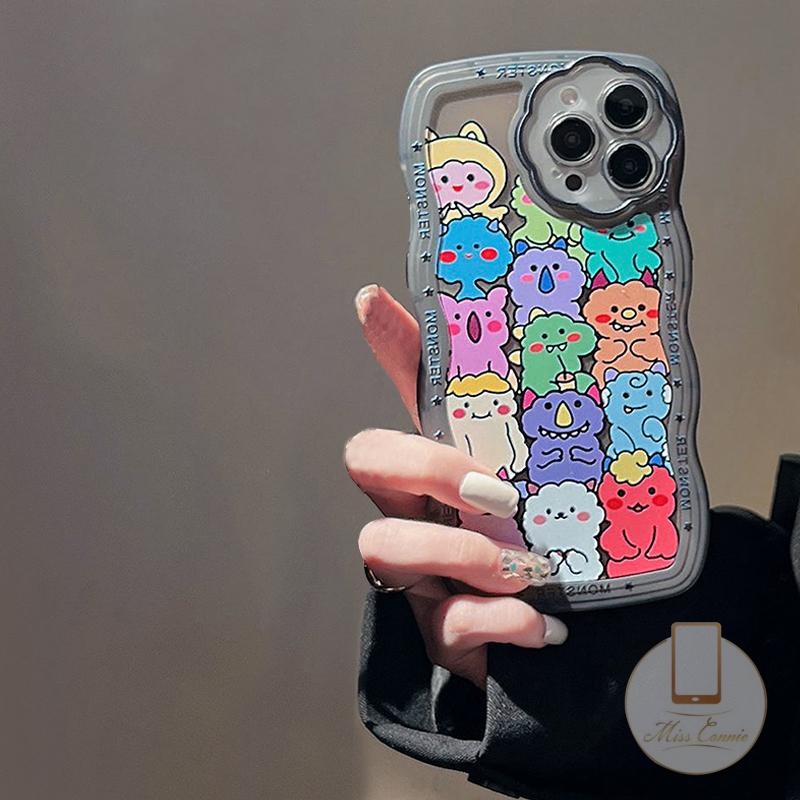 Soft Case Motif Kartun Monster Kecil Lucu Untuk IPhone 6 6s 7 8 Plus 11 12 13 Pro MAX XR XS MAX X SE 2020