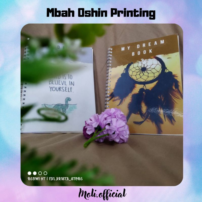 

Notebook Spiral Dream Book Edition free pulpen cantik