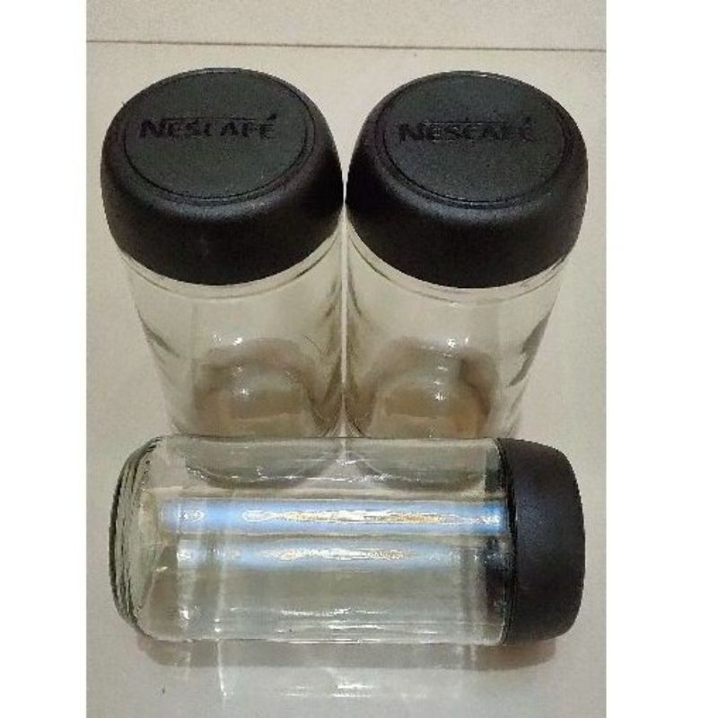 Toples Kaca Nescafe 800ml – Cocok untuk Bumbu, Kopi, atau Snack, Serbaguna