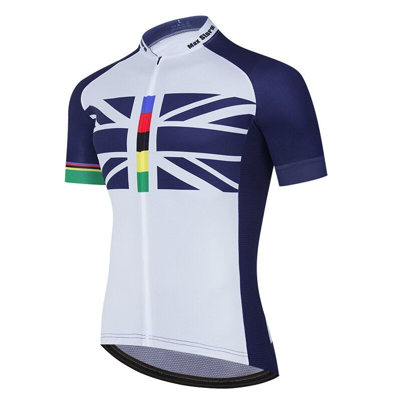 Green UK Jersey baju Sepeda Roadbike Pria road bike - UNIONJACK