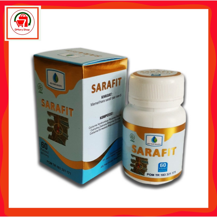 

Sarafit Obat Herbal Saraf Kejepit Persendian dan Tulang 60Kapsul 30Gram