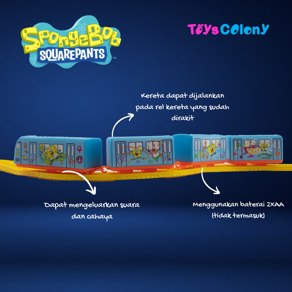 KERETA MAINAN EDISI SPONGEBOB