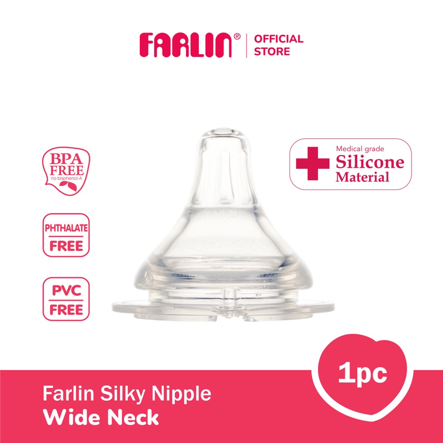 Farlin Silky Nipple Wide Neck 1pcs