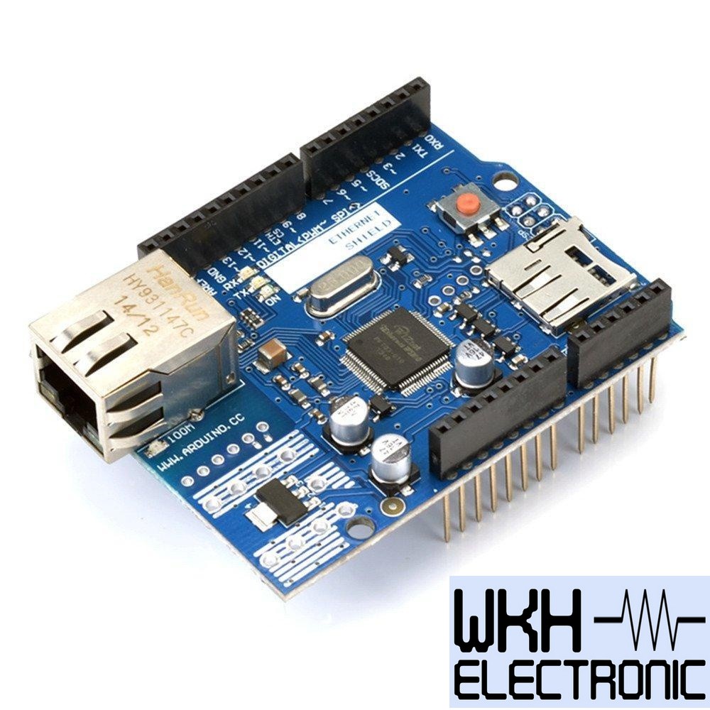 Ethernet Shield W5100 and MicroSD Slot for Arduino W 5100