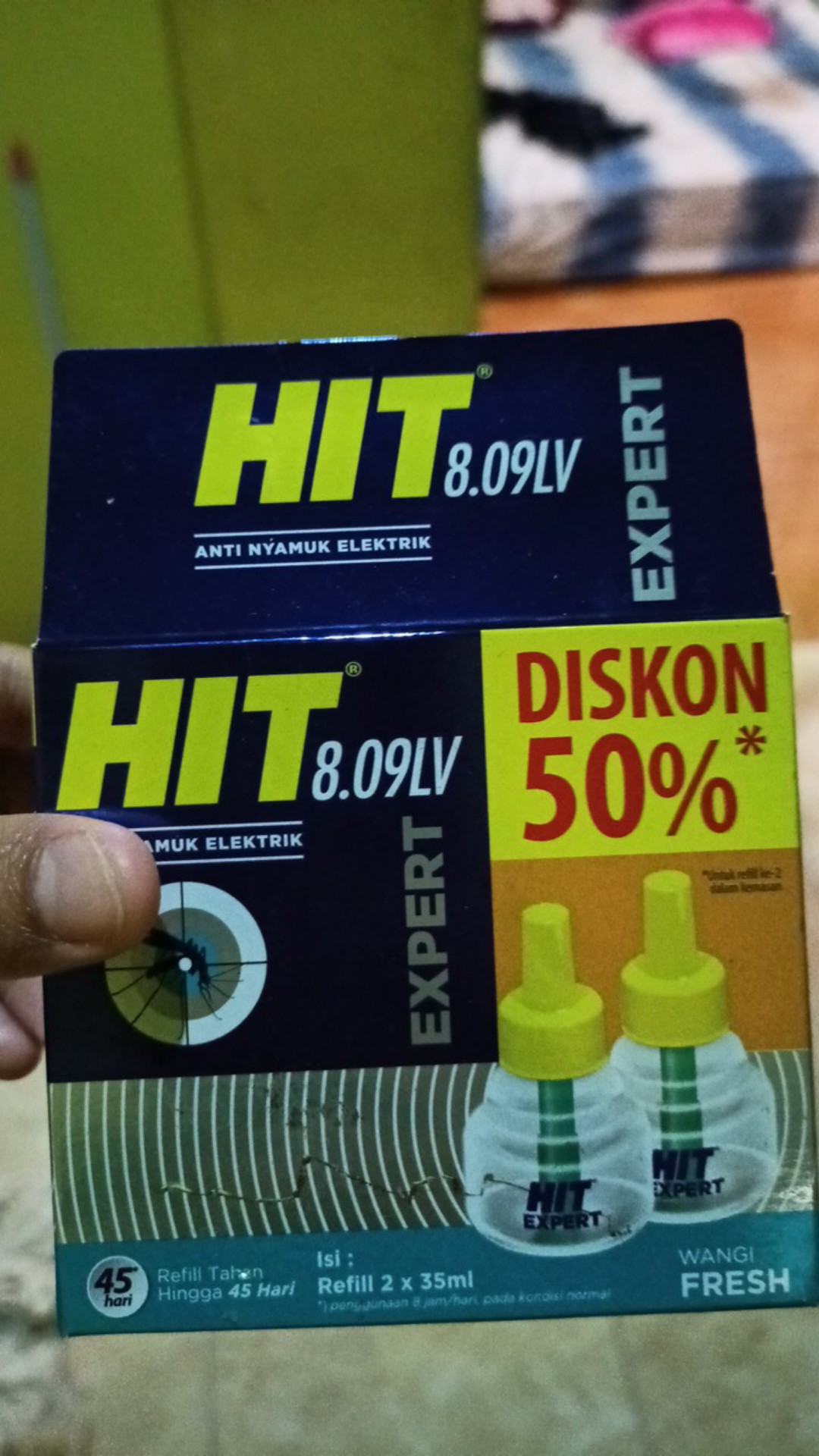 Hit Reffil Expert Isi 2 Pengusir Nyamuk Elektrik Wangi Fresh