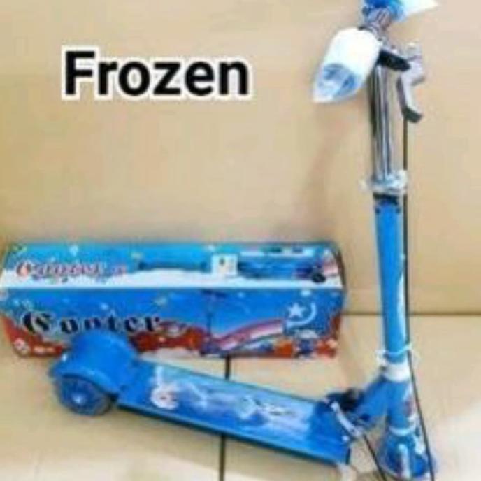 mustofattstore | SKUTER SCOOTER OTOPET OTOPED ANAK MURAH KARAKTER DISNEY MARVEL - REM TANGAN, FROZEN