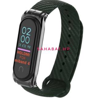 Miband 4 Strap Metal Carbon Miban 3 Karbon Tali Gelang