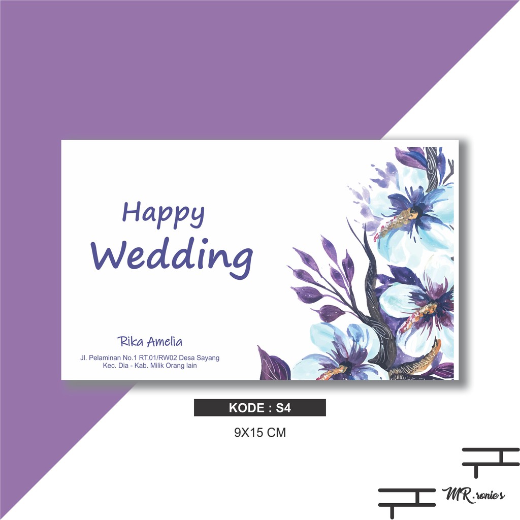 

Cetak Amplop Custom Nama & Alamat Untuk Ke Undangan / Kondangan S4