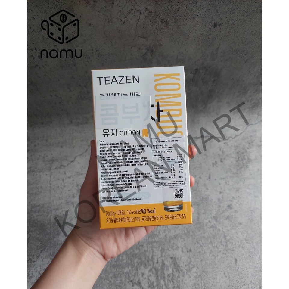 

BTS Teazen Kombucha Tea Citron Detox Diet Drink - Teh Diet Korea (10 Sachet)