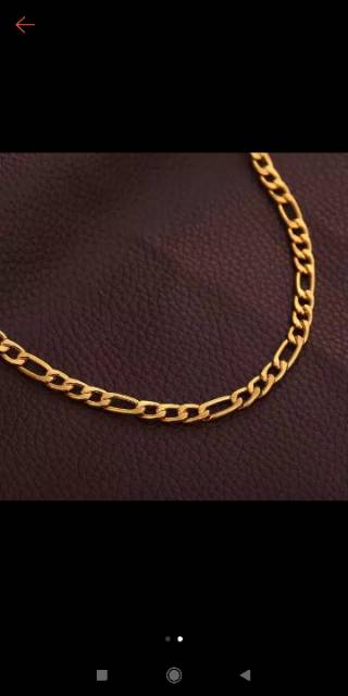 Kalung titanium asli JJ-23 uk45-60Cm 4mm anti karat