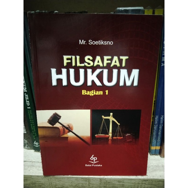 Buku Original Filsafat Hukum 1 2 MR Soetikno
