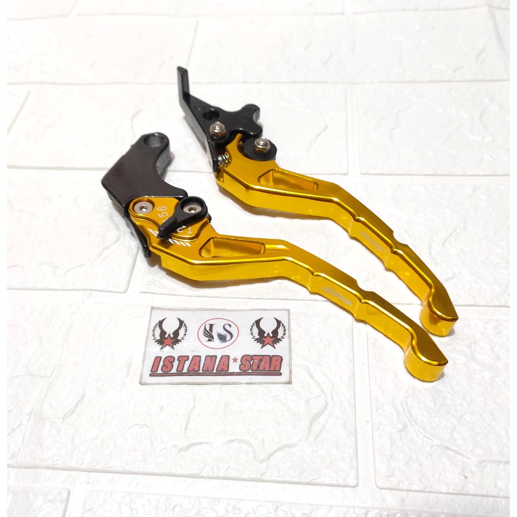 Handle REM Tiger Variasi Motor Bahan FULL CNC - Gold