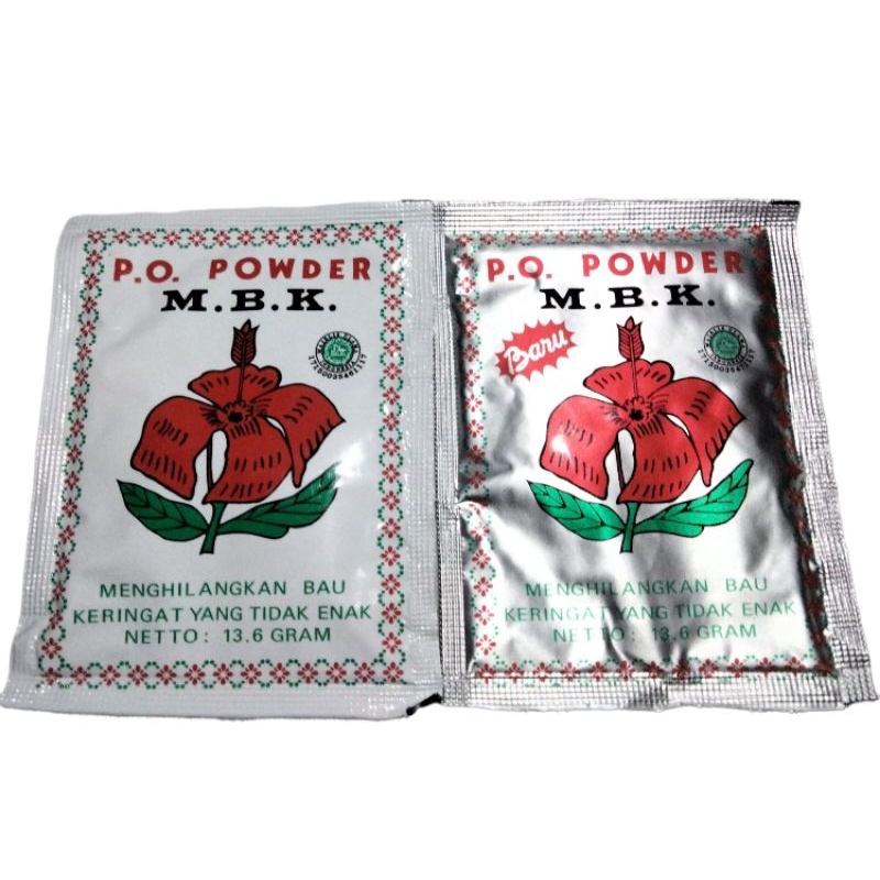 Mbk powder 1 sachet putih &amp; silver / m.b.k powder deodorant/mbk dodoran.