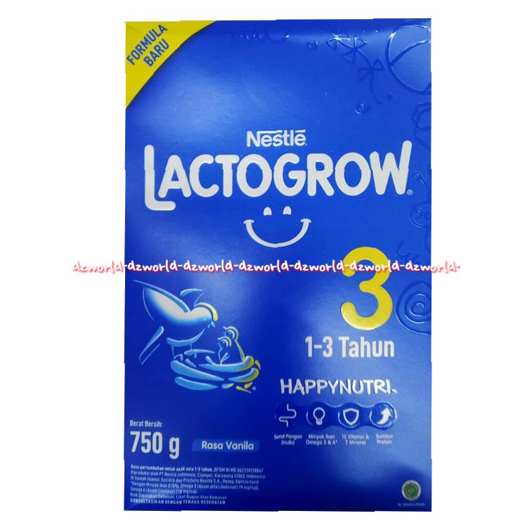 Nestle 1kg Lactogrow 3 Rasa Madu Susu Formula 1-3tahun lactogen 3 Happy nutri Lacto Growth Susu Bubuk 1 Kilo