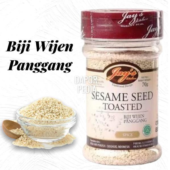 

Sesamse Seed Toasted Jays Biji Wijen Panggang Sangrai Tabur rempah bumbu dapur