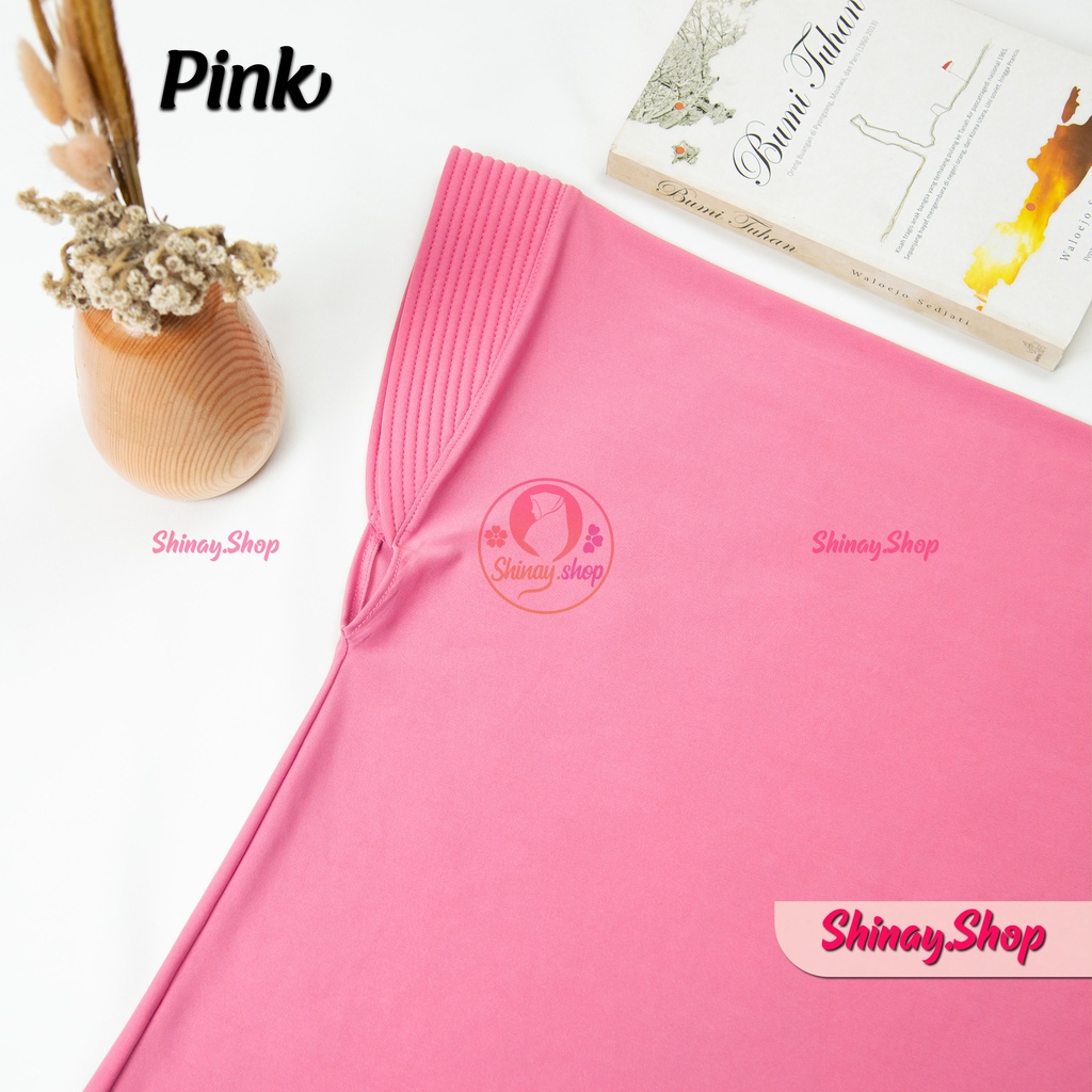 Hijab Bergo Jersy sport premium hijab olehraga voli ukuran S-Pink