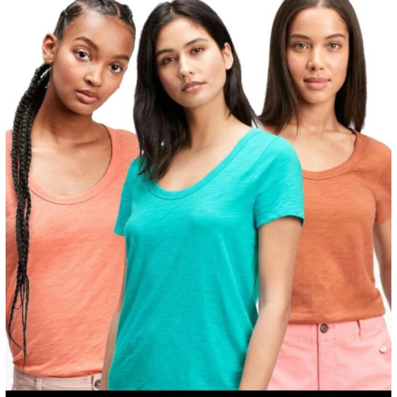 kaos lengan pendek gap kerah bulat