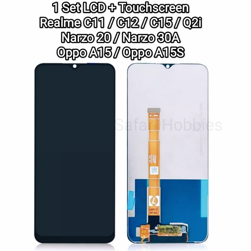 1 Set LCD+TS Realme C11 / C12 / C15 / Narzo 20 / Narzo 30A / Oppo A15 / Oppo A15S