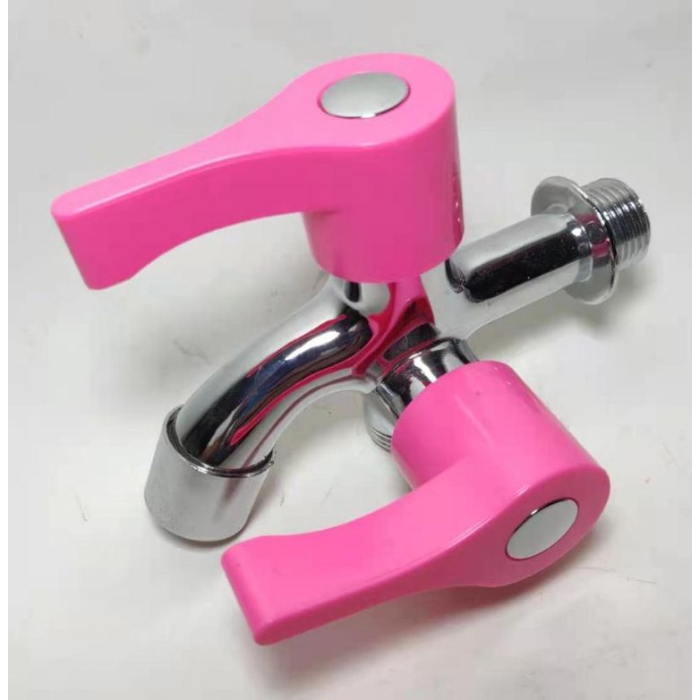 Kran Cabang Shower 1/2 inch / Keran Air Cabang Handle Warna Sesuai Selera