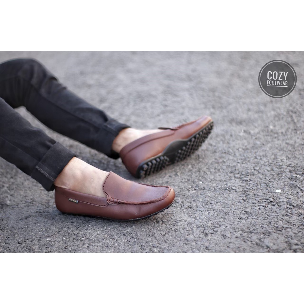 CERIS x BERLYN - SepatuFormal Pantofel pria Resmi Formal Hitam Brown Casual Kantor Kuliah Pesta Kondangan Gereja Kerja PNS Guru Kulit Syntetic CZ7001