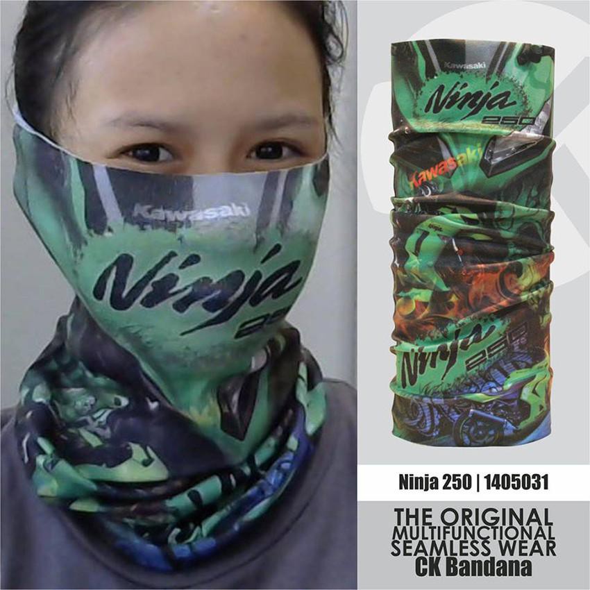CK Bandana ORIGINAL masker motor motif rider motorcycle NINJA