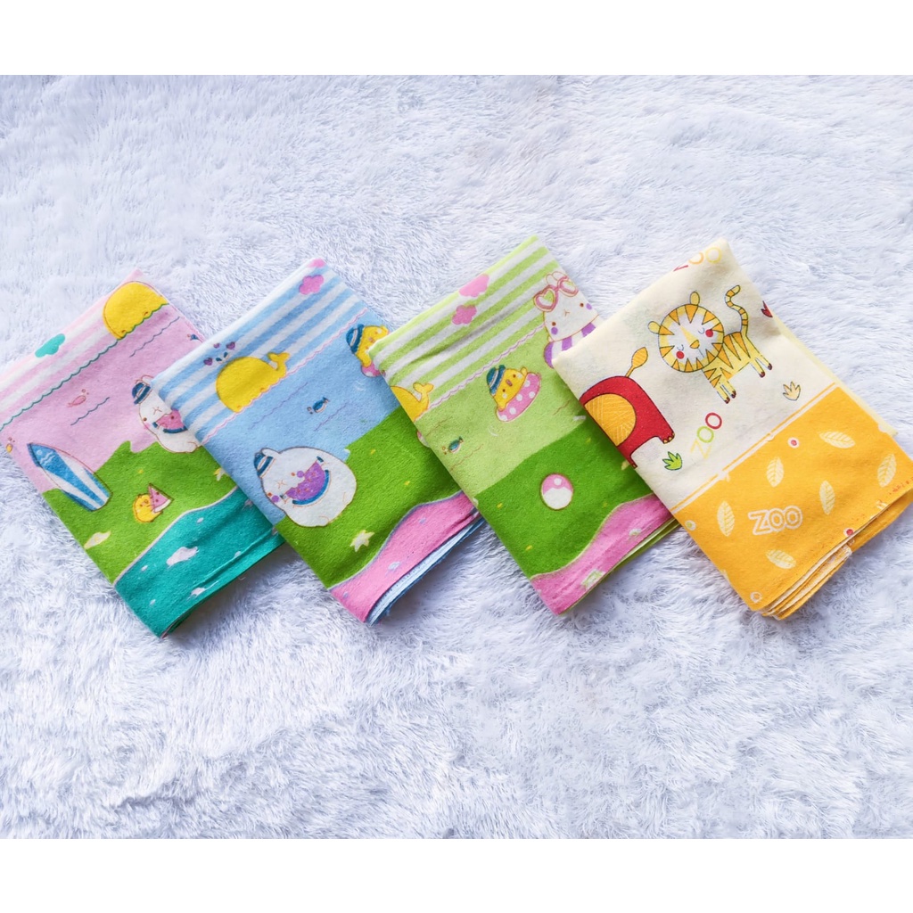 3 pcs Bedong bayi katun jumbo/ Bedong bayi katun flanel/ Kain bedong bayi lengkap ukuran