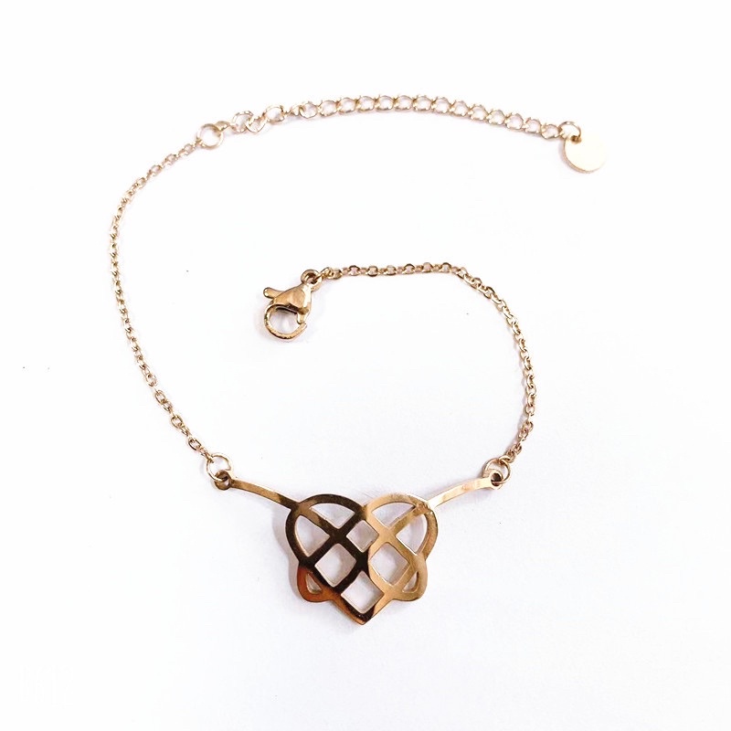 Gelang tangan love batik titanium korea anti karat