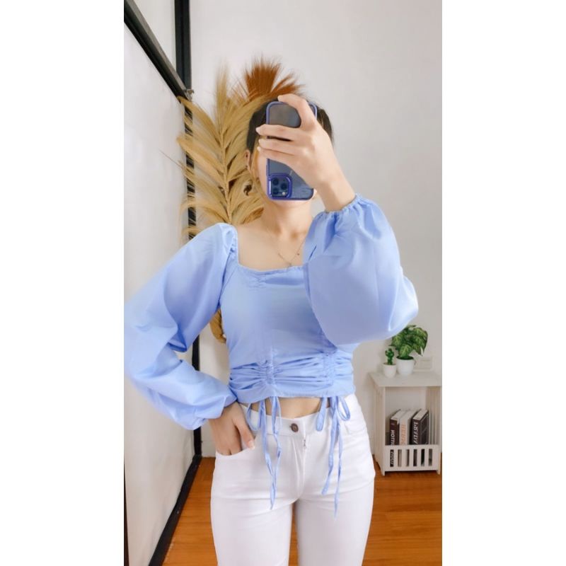 TOP AMANDA LENGAN PANJANG / SABTINA KERUT