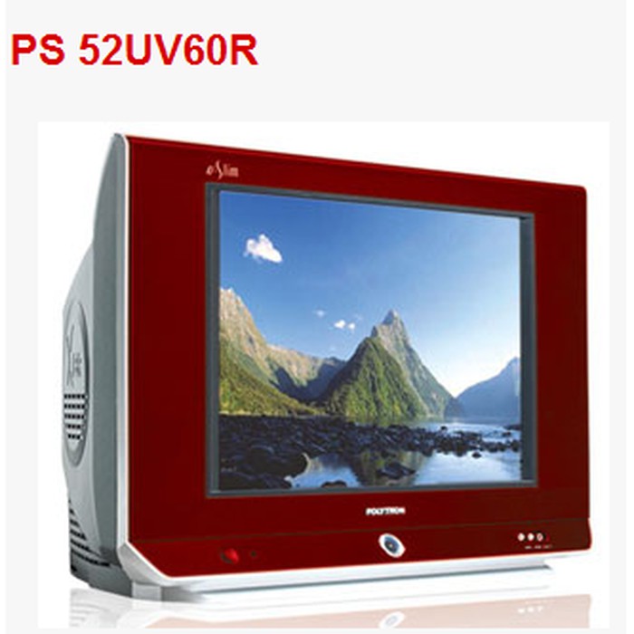 Polytron PS52UV60 U-Slim TV CRT 21 inch - Tabung Kaca Flat - Subwoofer kualitas terbaik