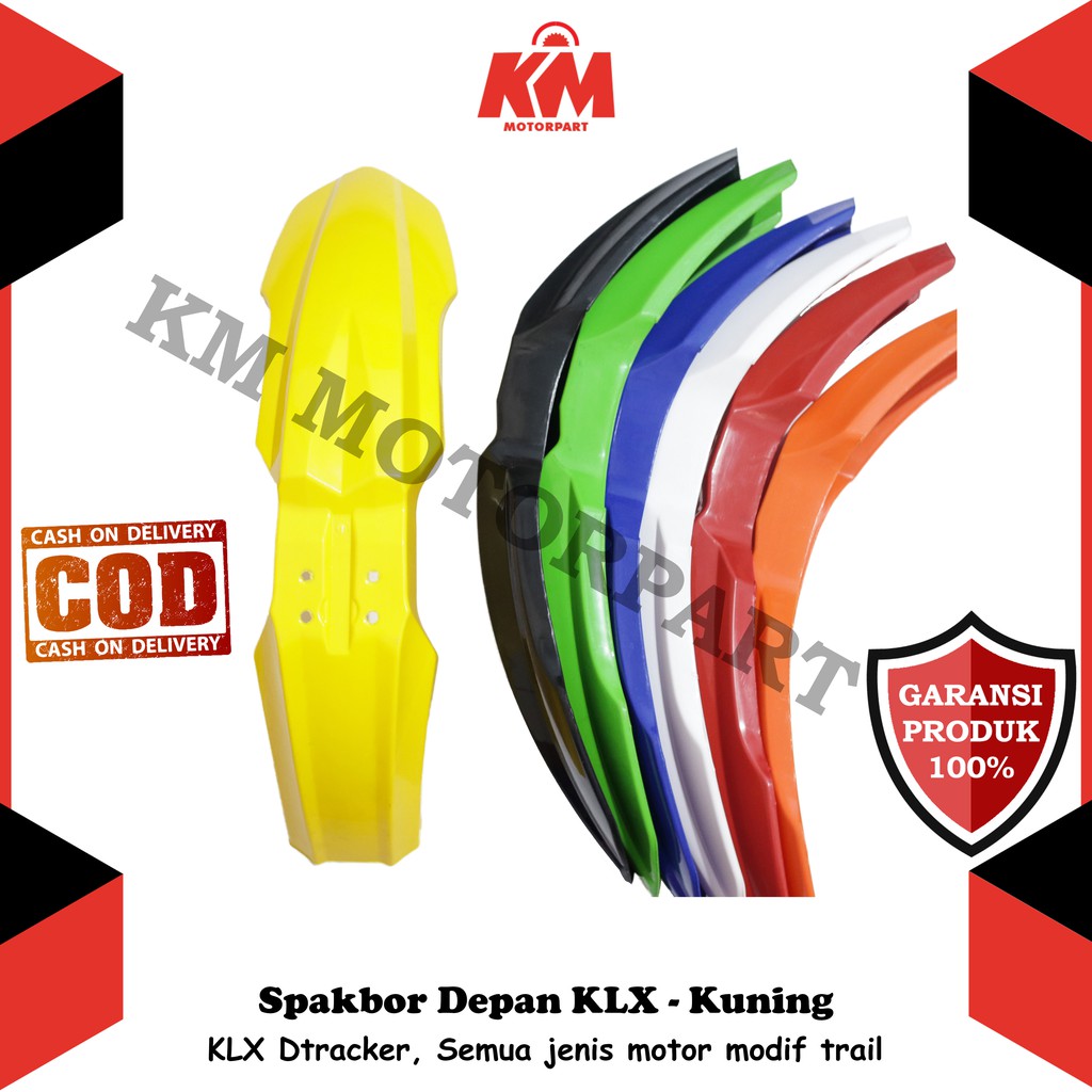 Spakbor Slebor Depan KLX 150 BF Universal Motor Papan Nomor