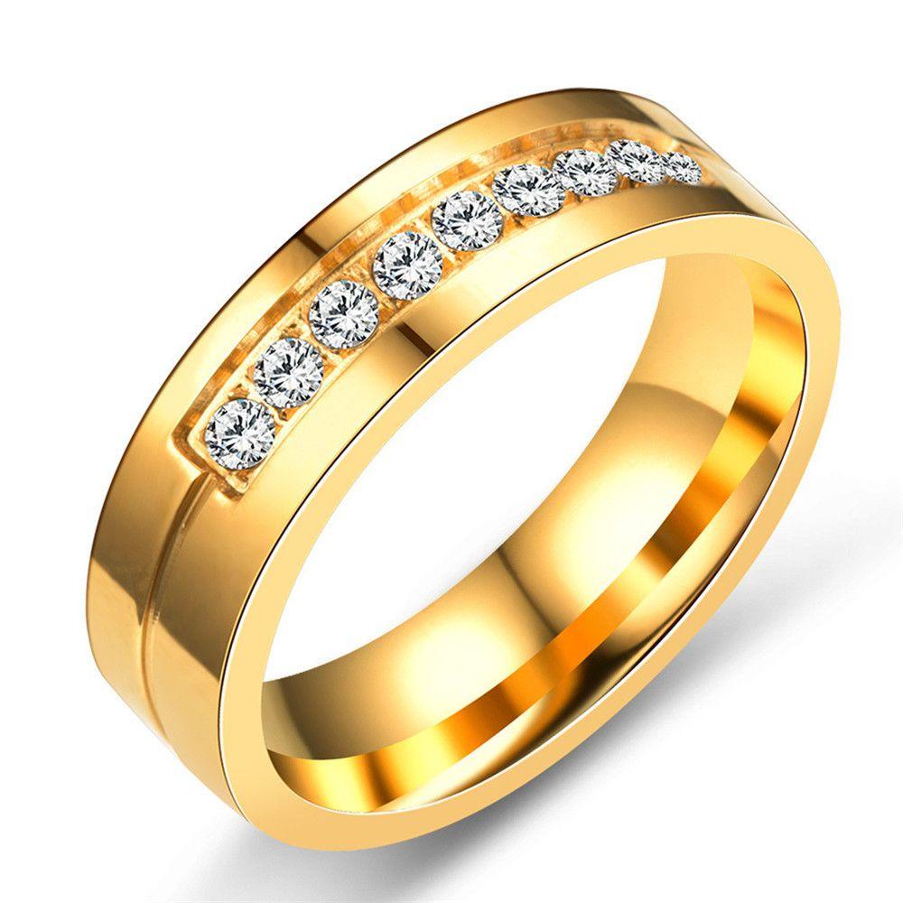 Cincin Band Kawin Nanas Wanita Pria Pasangan Love Stainless Steel