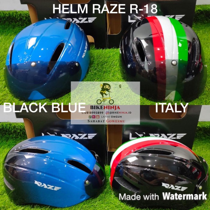 HELM SEPEDA RAZE R18 MTB ROADBIKE SEPEDA LIPAT