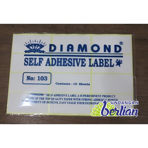 Label 103 Sticker Undangan 120 Labelpack 3 X 64 Cm