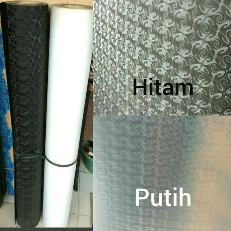 Fiber Viber Penutup Pagar Plastik 3D Batik UV Protection per Meter