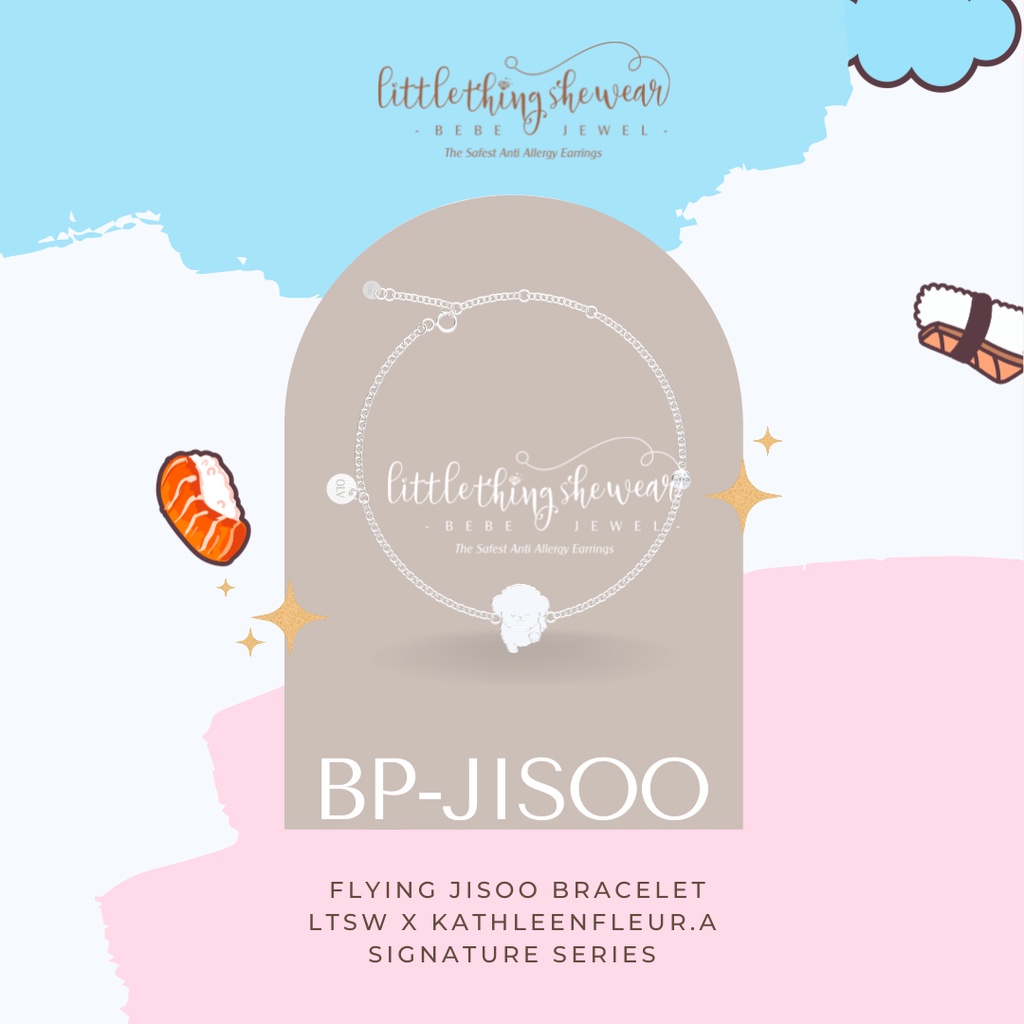 Gelang Littlethingshewear BP-JISOO 1,4gr - Flying Jisoo Bracelets White Gold for Toddler