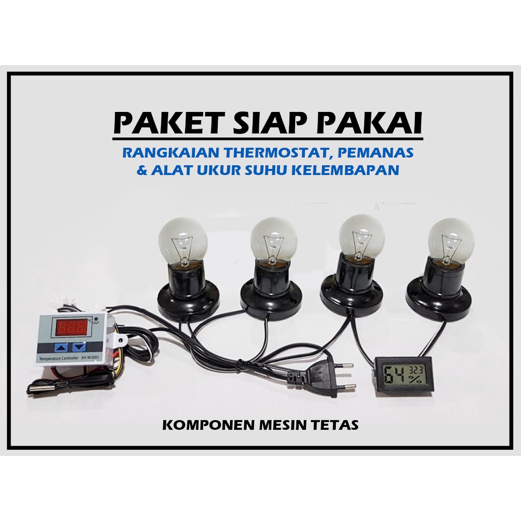 Paket Siap Pakai XH THD 4P Thermostat Termostat Pemanas Thermo-Hygrometer