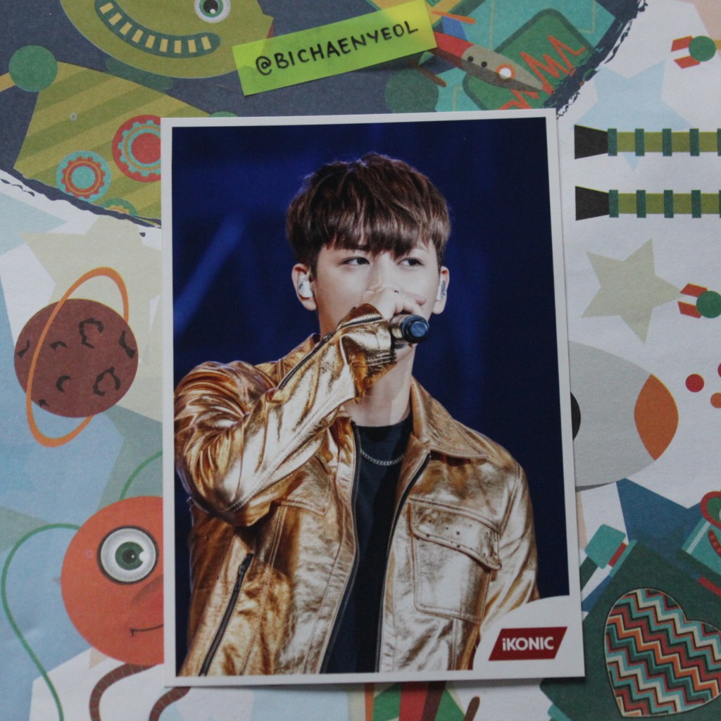 iKON A-nation Japan Yunhyeong Photo Album Postcard Photocard BI Bobby June Jinhwan Donghyuk Chanwoo