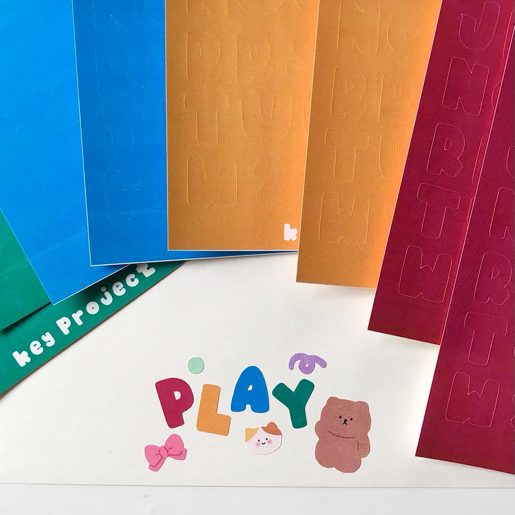 

PLAYDATE Alphabet sticker/ stiker huruf/ dekorasi jurnal