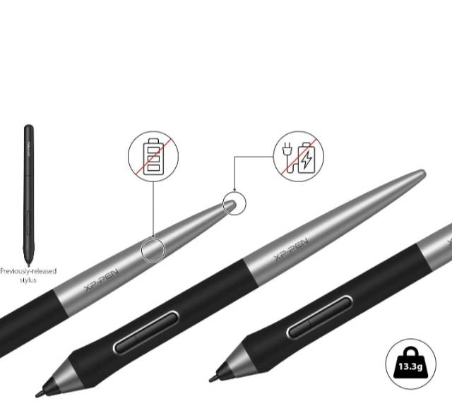 XP pen PA1 stylus pen batree free untuk Deco pro series