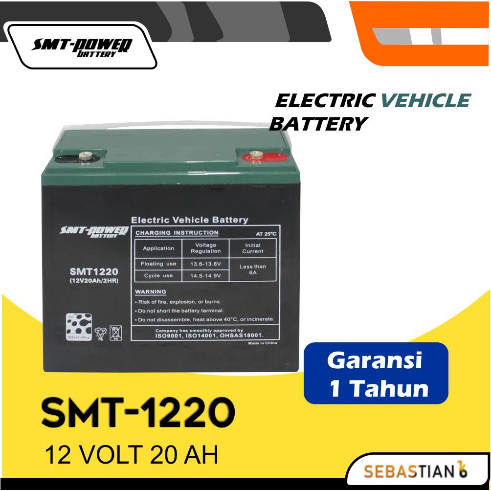 Aki Kering UPS 12V 20Ah Samoto Baterai Sepeda Listrik 12 Volt 20Ah