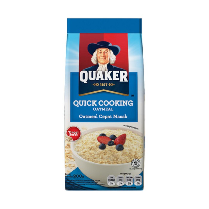 

Quaker Quick Cooking Biru 200 Gr