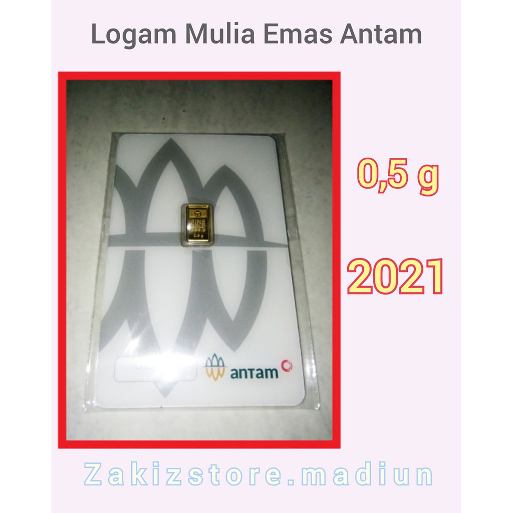 LM antam 0,5 g certicard 2020 / Emas antam 0.5 gram Certieye 2021