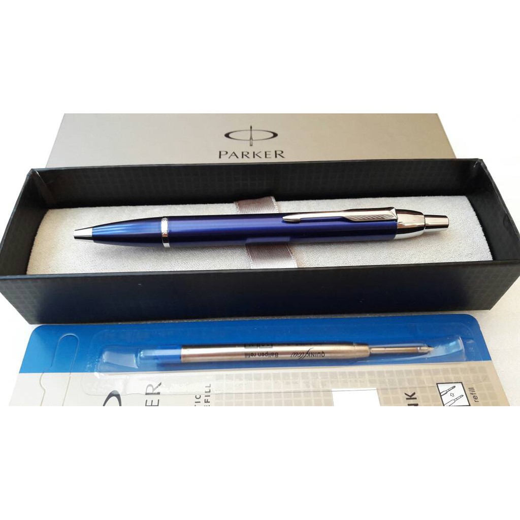 

Paket 1 Klik: 1pcs Parker IM LQ Blue CT Ballpoint + 1pcs Refill Ballpoint