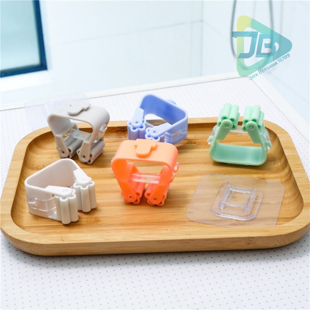 RT78 Gantungan hanger holder Rak sapu Pel Kamar Mandi Kait Penyimpanan Rumah Tempel Sapu JB5466