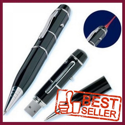 

Ballpoint Multifungsi Pulpen Laser Pointer Flashdisk 16GB