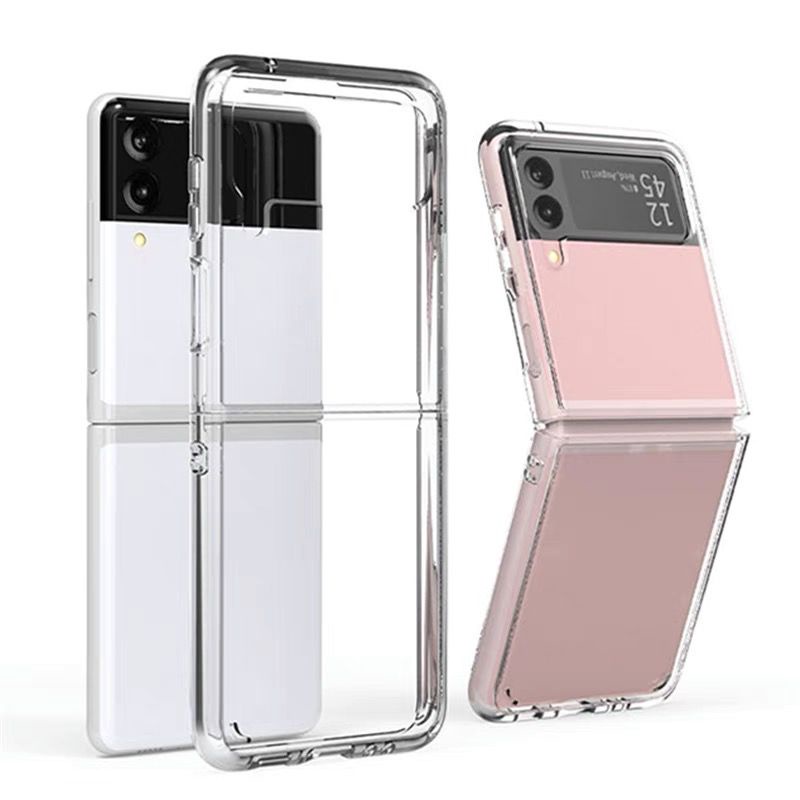 Clear HD Case Samsung Galaxy Z Flip 5  Flip 4 Flip 3 5G Z Flip 2 Z Flip 1 Hard Case Clear Bening Transparant High Quality Anti Shocking