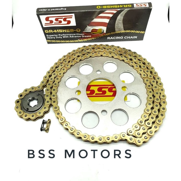 Gear Set Gir set SSS 415 428 HSB-T CBR CB150R Megapro Sonic Verza GL100 Megapro new Megapro Primus T